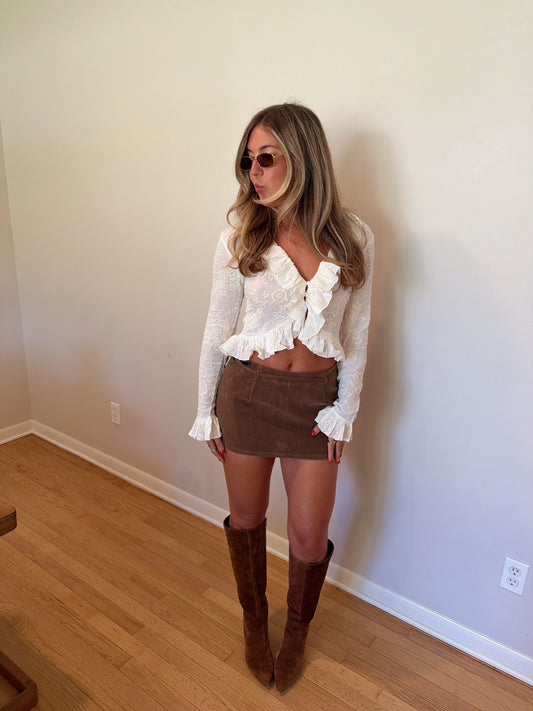 Jovie Suede Skirt
