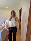 Cynthia Top (Cream) — Restock
