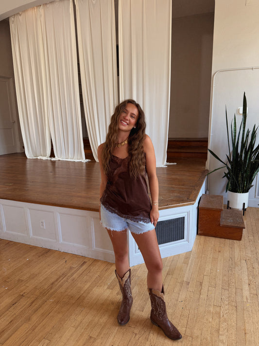 Jaymee Tank (BROWN)