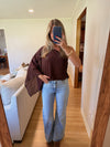 Cynthia Top (Brown) — Restock