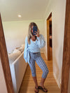 Whitney Wrap Top (Blue)