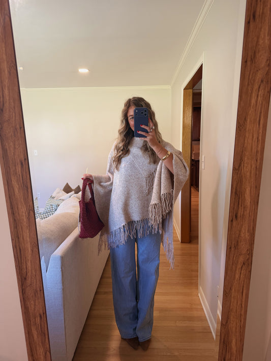 Allis Poncho Top — Restock/Preorder