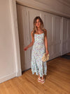 Theodore Midi Dress -- Blue Floral (Restock/Preorder)
