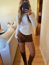 Rome Suede Shorts