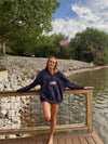 Flag Varsity Crewneck (NAVY)