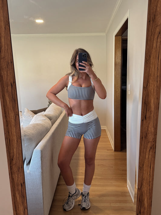 Judah Sports Bra (SET) in black -- Restock