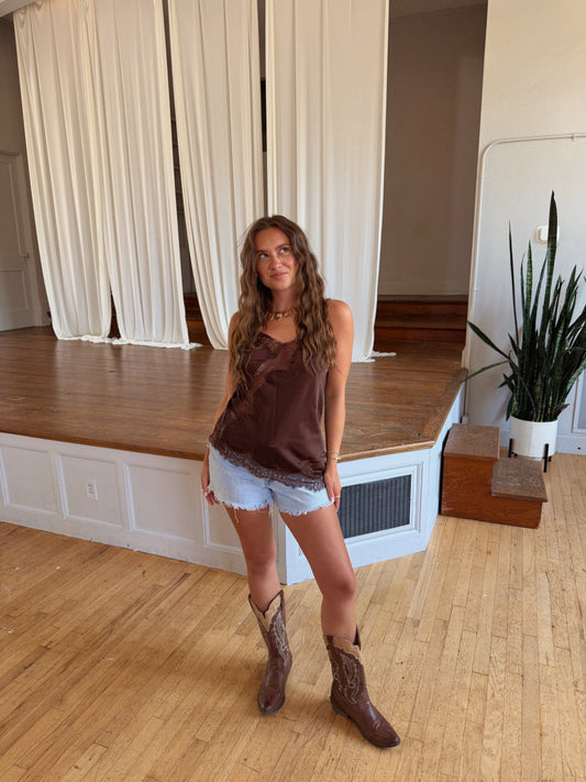 Jaymee Tank (BROWN)