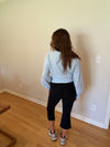 Whitney Wrap Top (Blue)