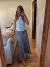Roxie Midi Skirt (NAVY)