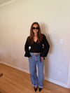 Whitney Wrap Top (Black)