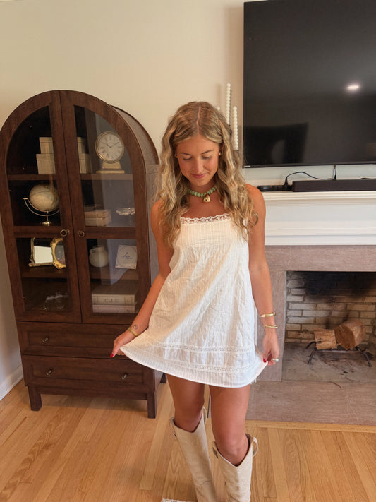 Neva Mini Dress (WHITE)