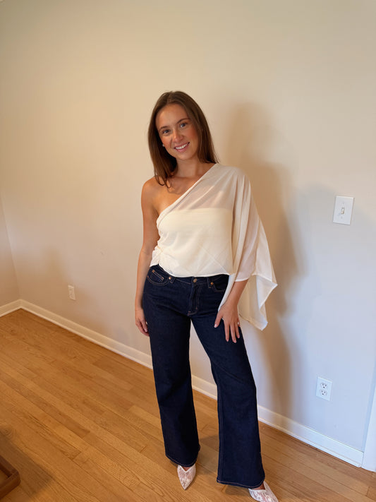 Cynthia Top (Cream) — Restock