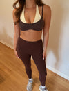 Scottie Sports Bra (Brown/Cream) — *Some Preorder*