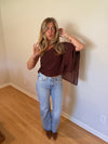 Cynthia Top (Brown) — Restock