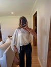 Cynthia Top (Cream) — Restock