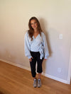 Whitney Wrap Top (Blue)