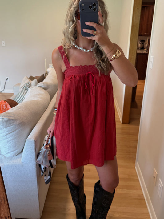 Jonie Mini Dress (RED)
