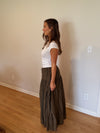 Pixie Midi Skirt (Army Green)