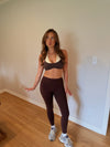 Scottie Sports Bra (Brown/Cream) — *Some Preorder*