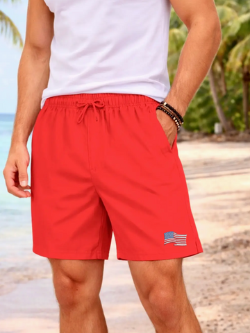 America Swim Trunks (RED)