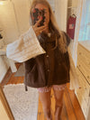 Scottie Sherpa Vest (Brown) -- Preorder