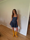 Burcher Dress (DARK DENIM)