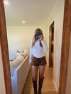 Rome Suede Shorts