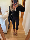 Whitney Wrap Top (Black)