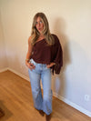 Cynthia Top (Brown) — Restock