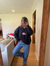 Flag Varsity Crewneck (NAVY)