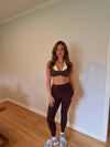 Scottie Sports Bra (Brown/Cream) — *Some Preorder*