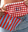 Poolside Bikini Bag (Striped)