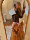 Scottie Sherpa Vest (Brown) -- Preorder