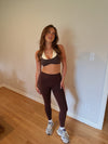 Scottie Sports Bra (Brown/Cream) — *Some Preorder*
