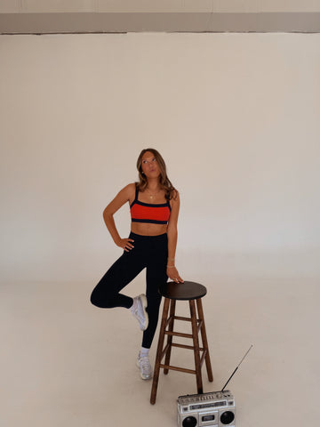 Tate Sports Bra (ORANGE/RED)