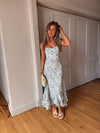 Theodore Midi Dress -- Blue Floral (Restock/Preorder)