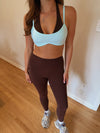 Scottie Sports Bra (Blue/Brown) — *Some Preorder*