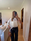 Cynthia Top (Cream) — Restock
