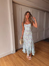 Theodore Midi Dress -- Blue Floral (Restock/Preorder)