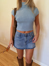 Blake Sweater Top (Blue) — Restock