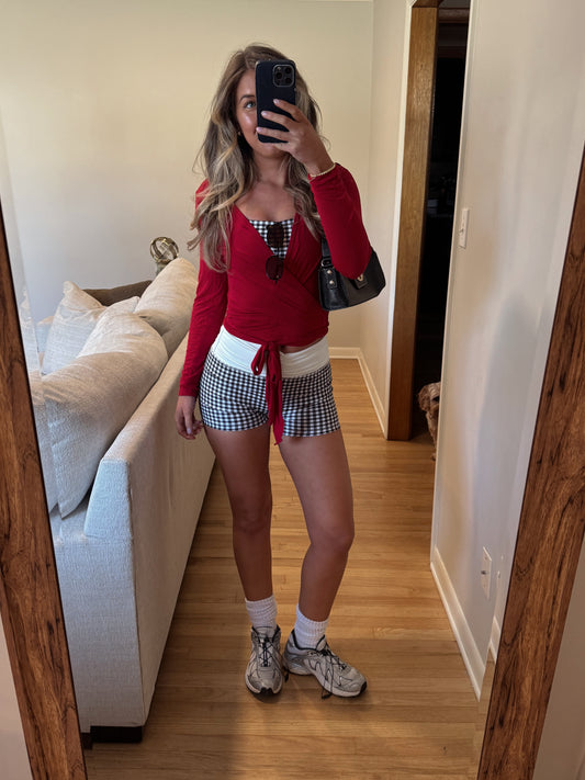 Judah Biker Shorts (SET) in black-- Preorder/Restock