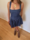 Burcher Dress (DARK DENIM)
