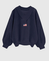 Flag Varsity Crewneck (NAVY)