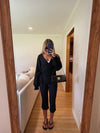 Whitney Wrap Top (Black)