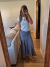 Roxie Midi Skirt (NAVY)