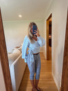 Whitney Wrap Top (Blue)