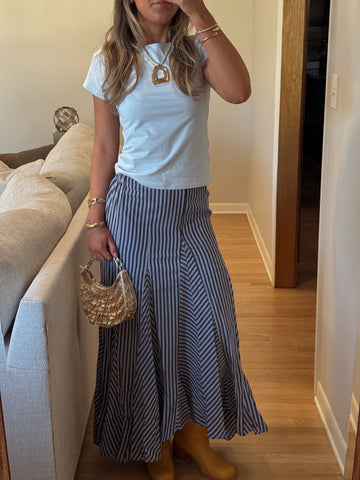 Roxie Midi Skirt (NAVY)