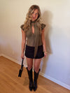 Pixie Blouse (Army Green)