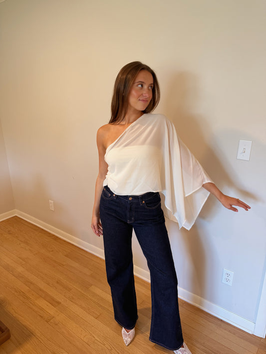 Cynthia Top (Cream) — Restock