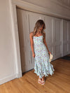 Theodore Midi Dress -- Blue Floral (Restock/Preorder)